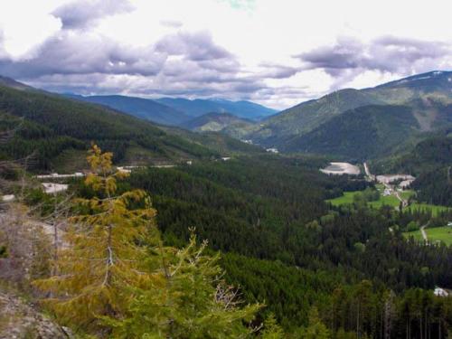 View back down to Mullan