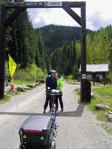 Beginning of Hiawatha Trail