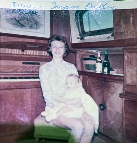 Lynn Nichols holding Laurel